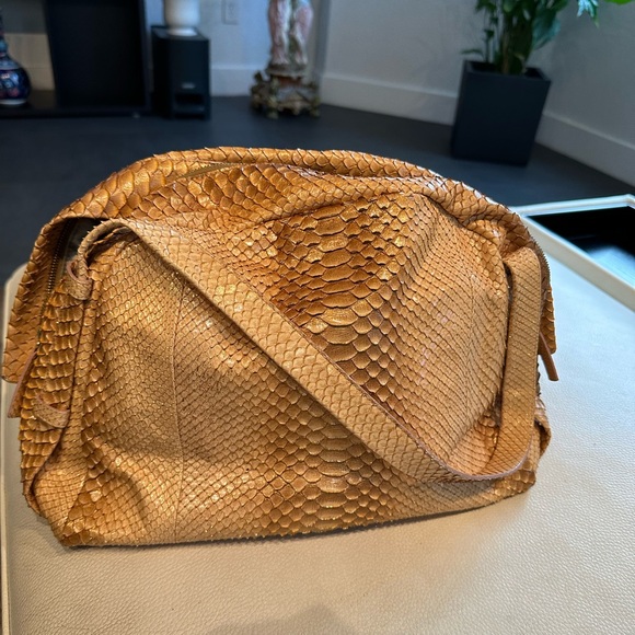 Large python bag color gold. Not used. - Picture 4 of 6